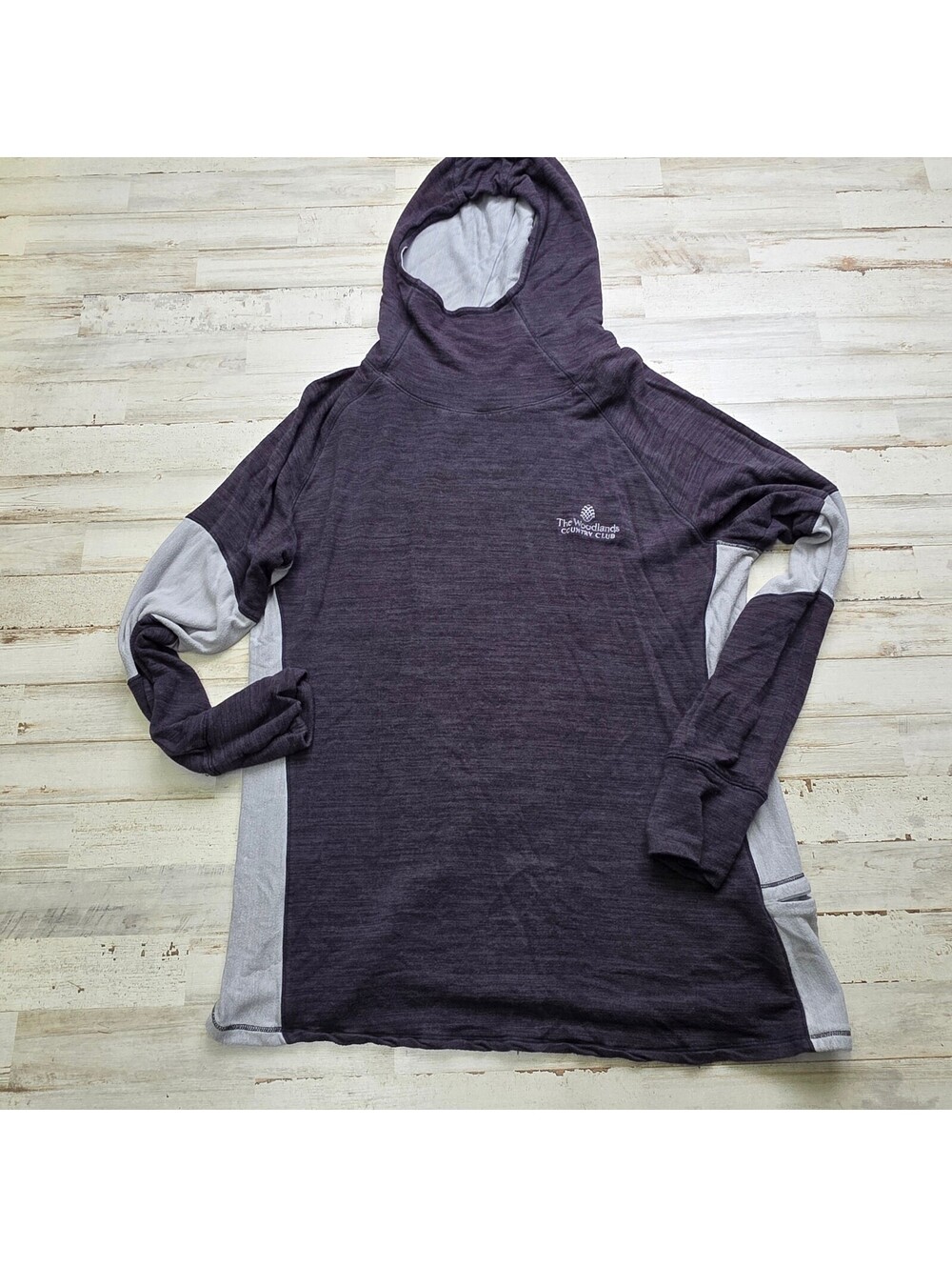 FootJoy The Woodlands Country Club Hoodie Women's XL Gray Golf Pullover FJ